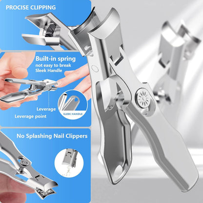 Nagelknipser für dicke Fuß- und Fingernägel, Edelstahl, 12mm-Klinge