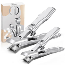 Nagelknipser Set für dicke Nägel, 2Pcs groß klein breite Kieferöffnung
