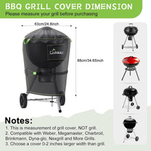 Wetterfeste Grillabdeckung für Gasgrill 77x90cm Schwarz