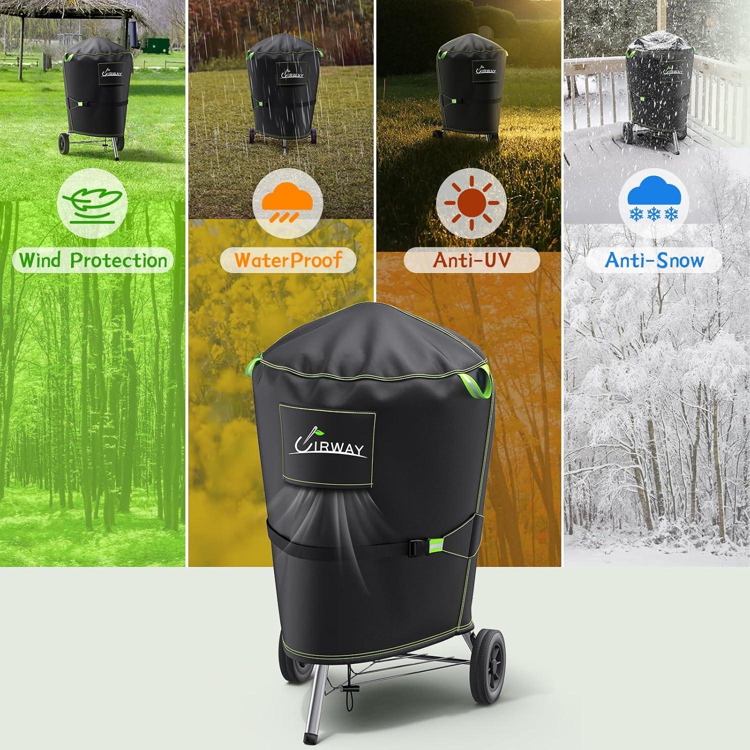 Wetterfeste Grill Abdeckhaube für Gasgrill, schwarz, 77x90cm