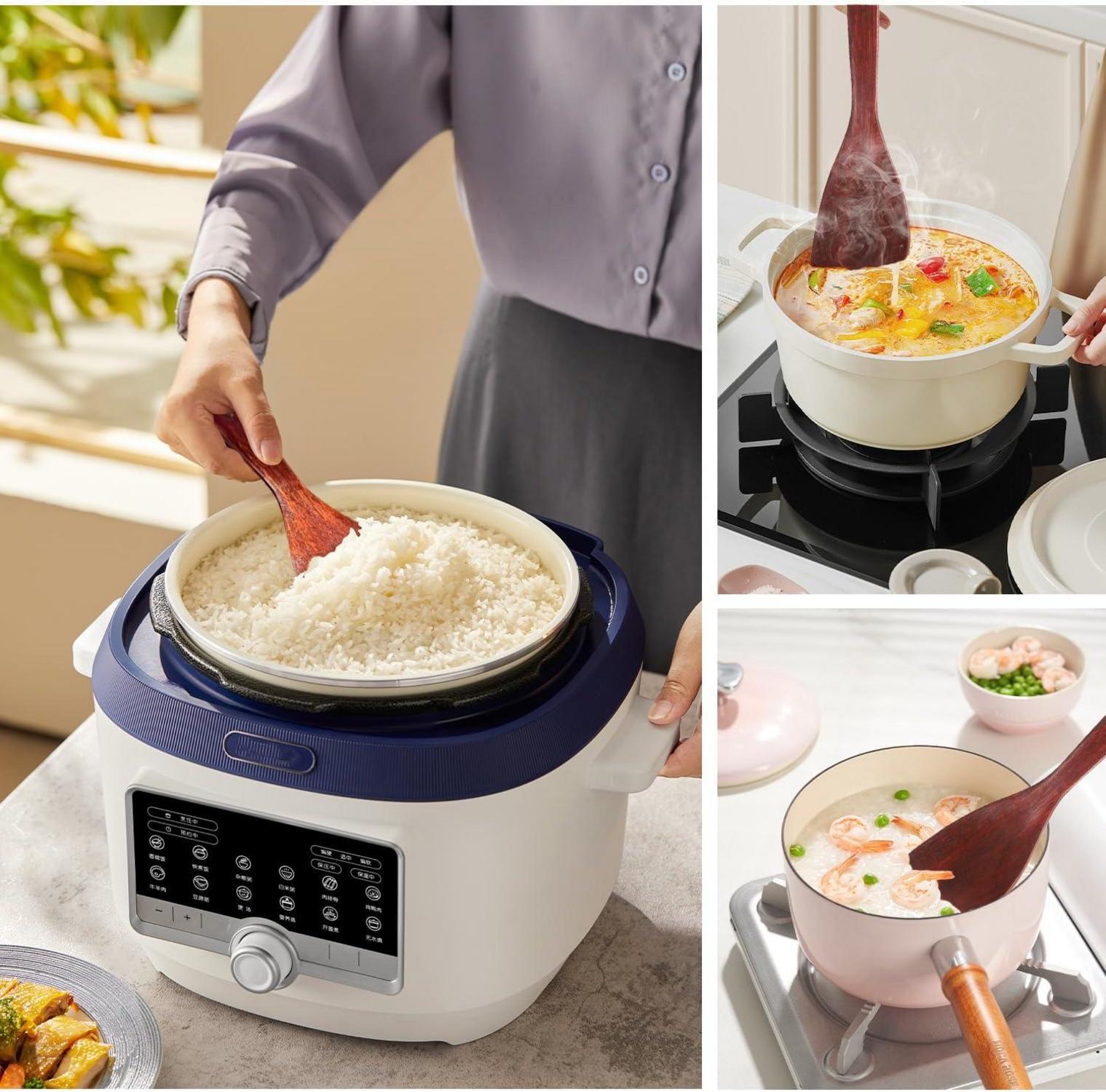 Demarsen Pfannenwender Holz Set 4-teilig 33cm antihaft hitzebeständig