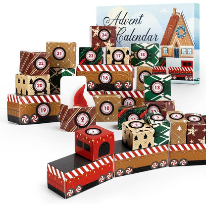 DIY Zug Adventskalender Set, Weihnachtsdekoration & Geschenk