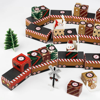 DIY Zug Adventskalender Set, Weihnachtsdekoration & Geschenk