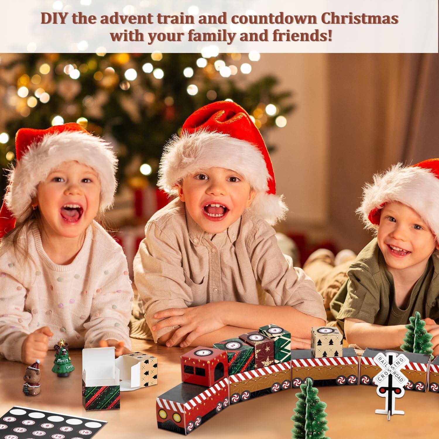 DIY Weihnachts Zug Adventskalender Set zum Befüllen