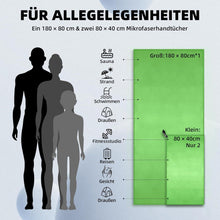 3er-Set Mikrofaser Handtuch Groß & 2 Stück Klein