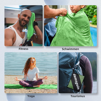 3er-Set Mikrofaser Fitness Handtuch Schnelltrocknend