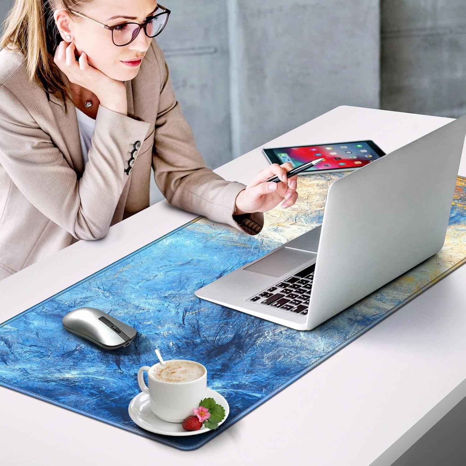 XXL Gaming Mauspad 900x400 mm Groß Wasserfest Anti-Rutsch Mauspad für PC Laptop