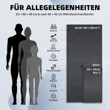 Schnelltrocknendes Mikrofaser Fitness Handtuch Set 3er-Pack