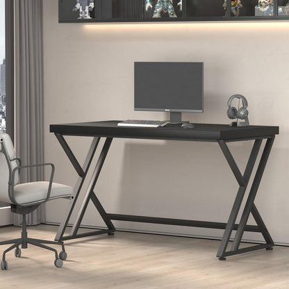 Modernes Schreibtisch Set aus Holz & Metall 120x60 cm