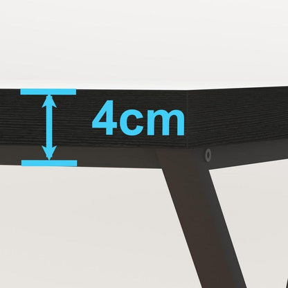 Modernes Schreibtisch Set aus Holz & Metall 120x60 cm