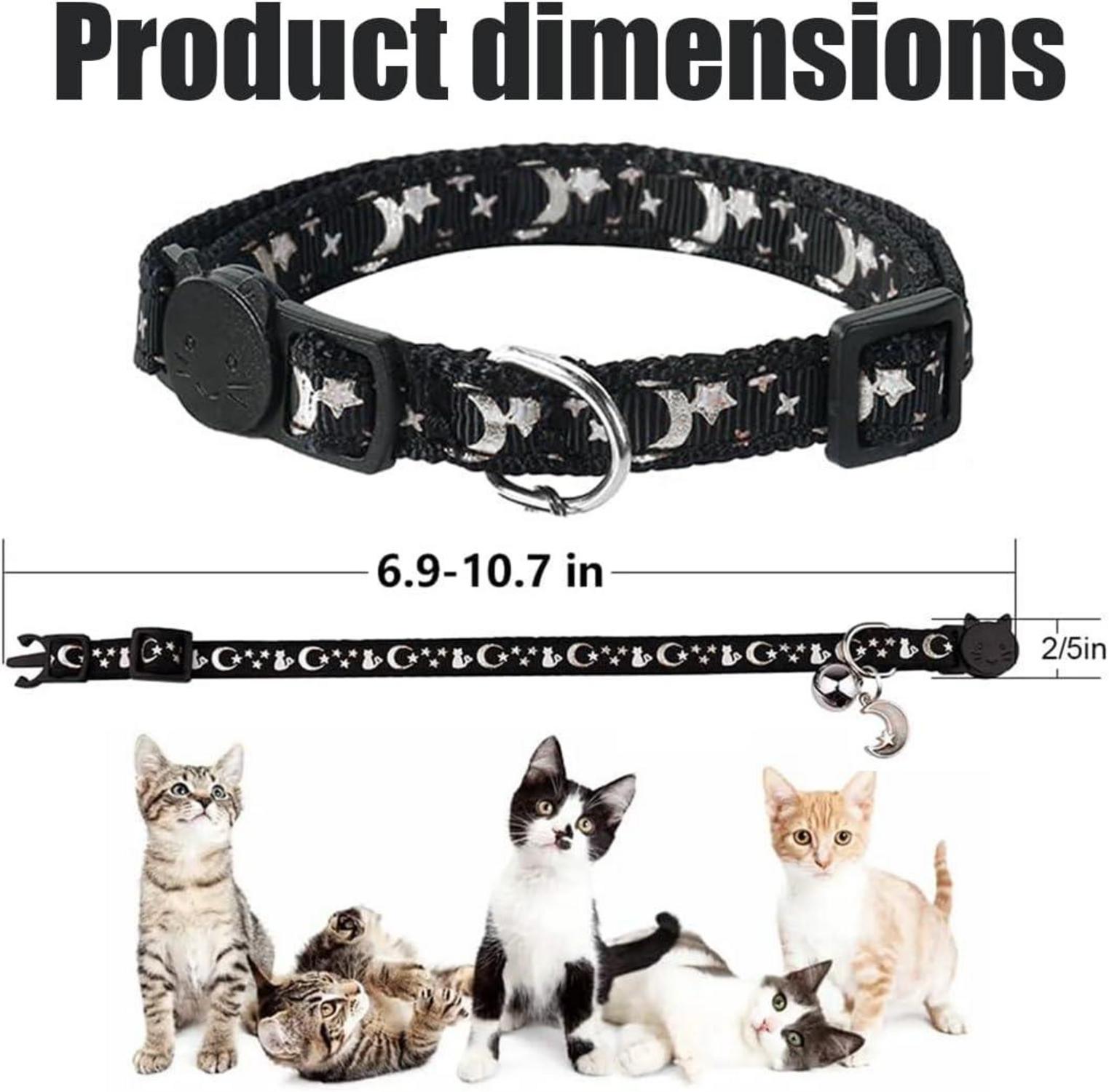 Reflektierendes Katzenhalsband mit Sicherheitsverschluss und