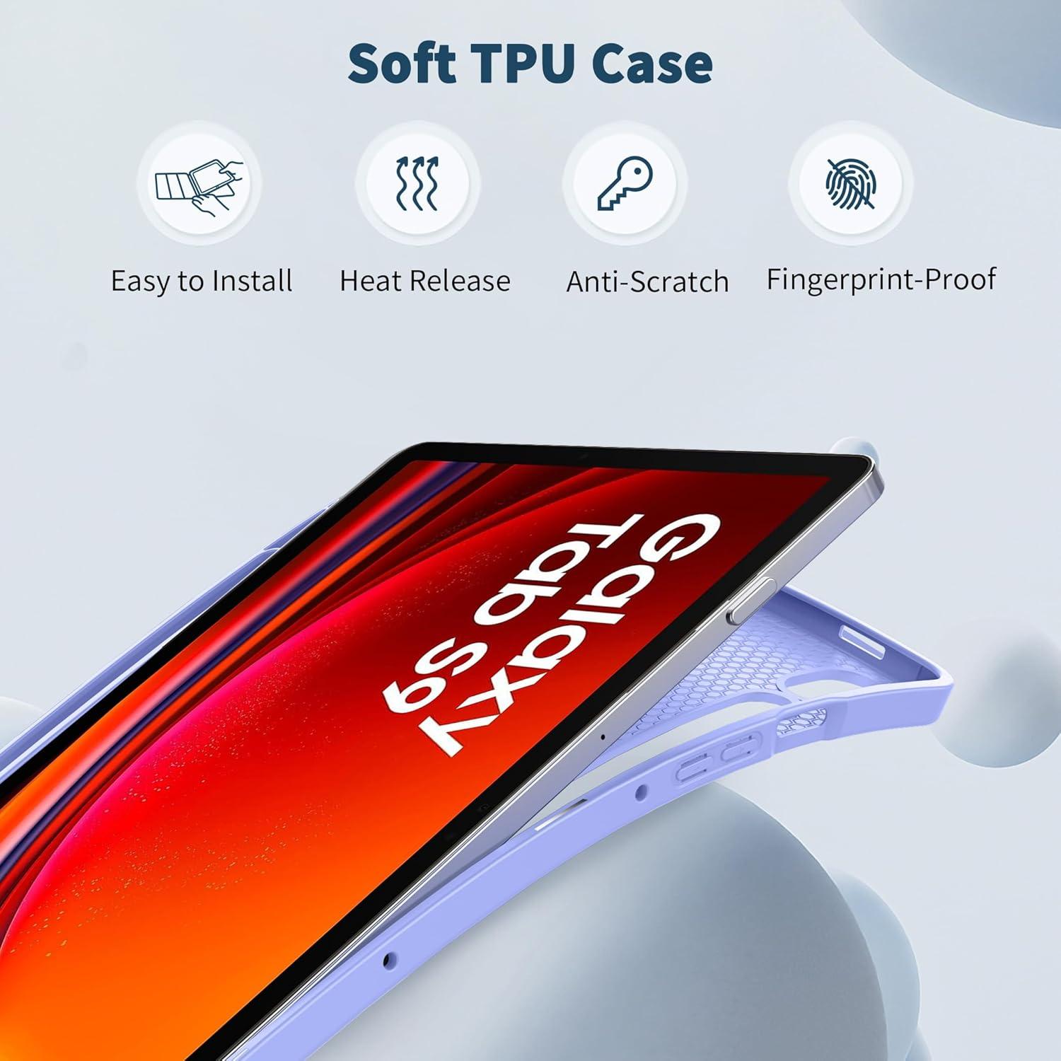Samsung Galaxy Tab S9 FE 10.9/ S9 11 Hülle Stand Slim PU Leder Schutzhülle