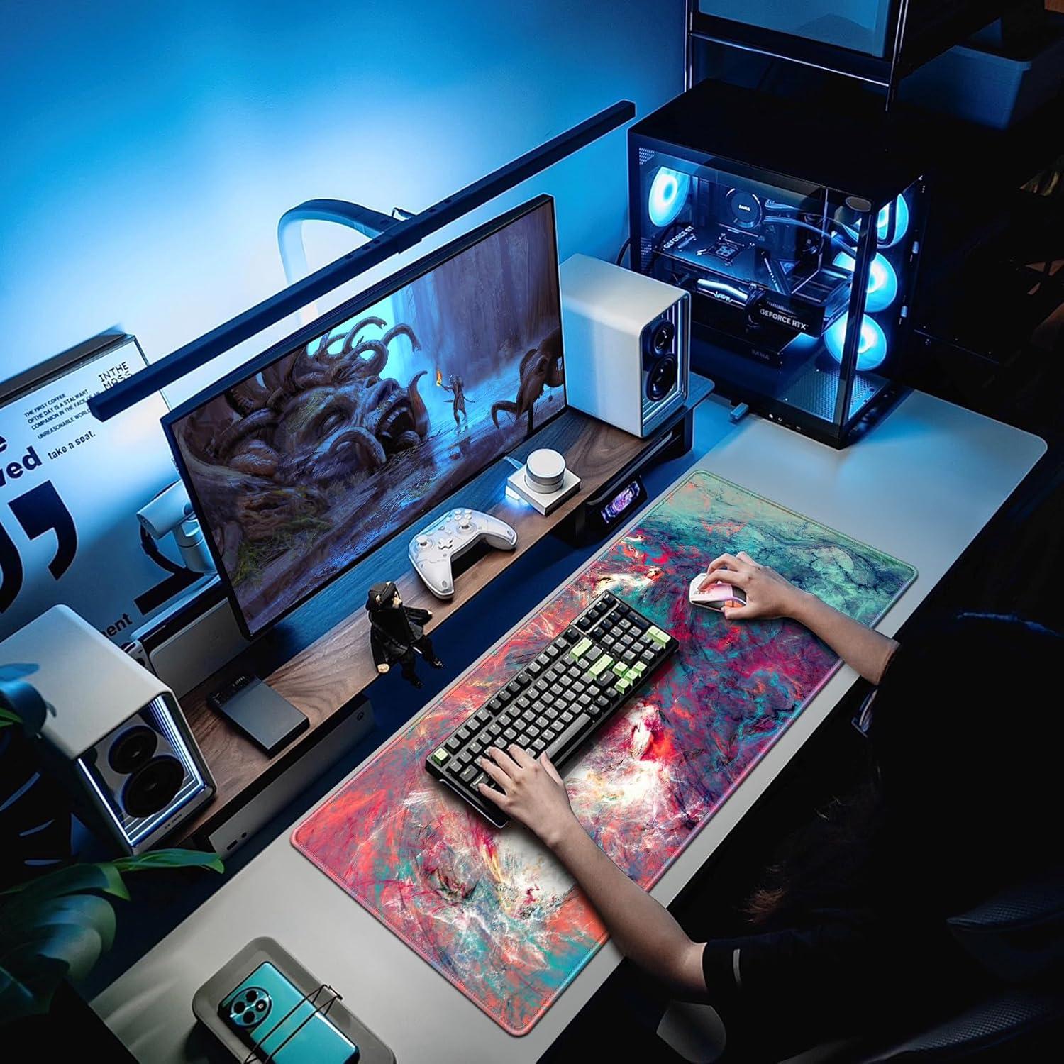 Abetcabe XXL Gaming Mauspad 900x400mm Anti-Rutsch Wasserdicht