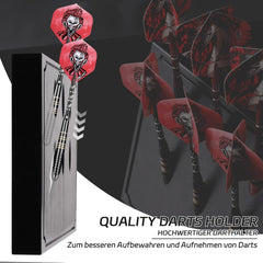 CyeeLife Dart Halter Kunststoff Wandhalterung 6 Darts Schwarz