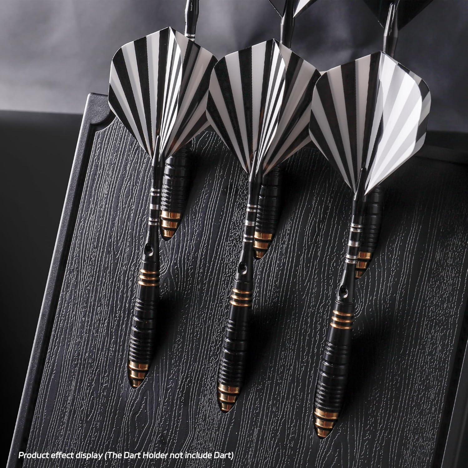 CyeeLife Dart Halter Kunststoff Wandhalterung 6 Darts Schwarz
