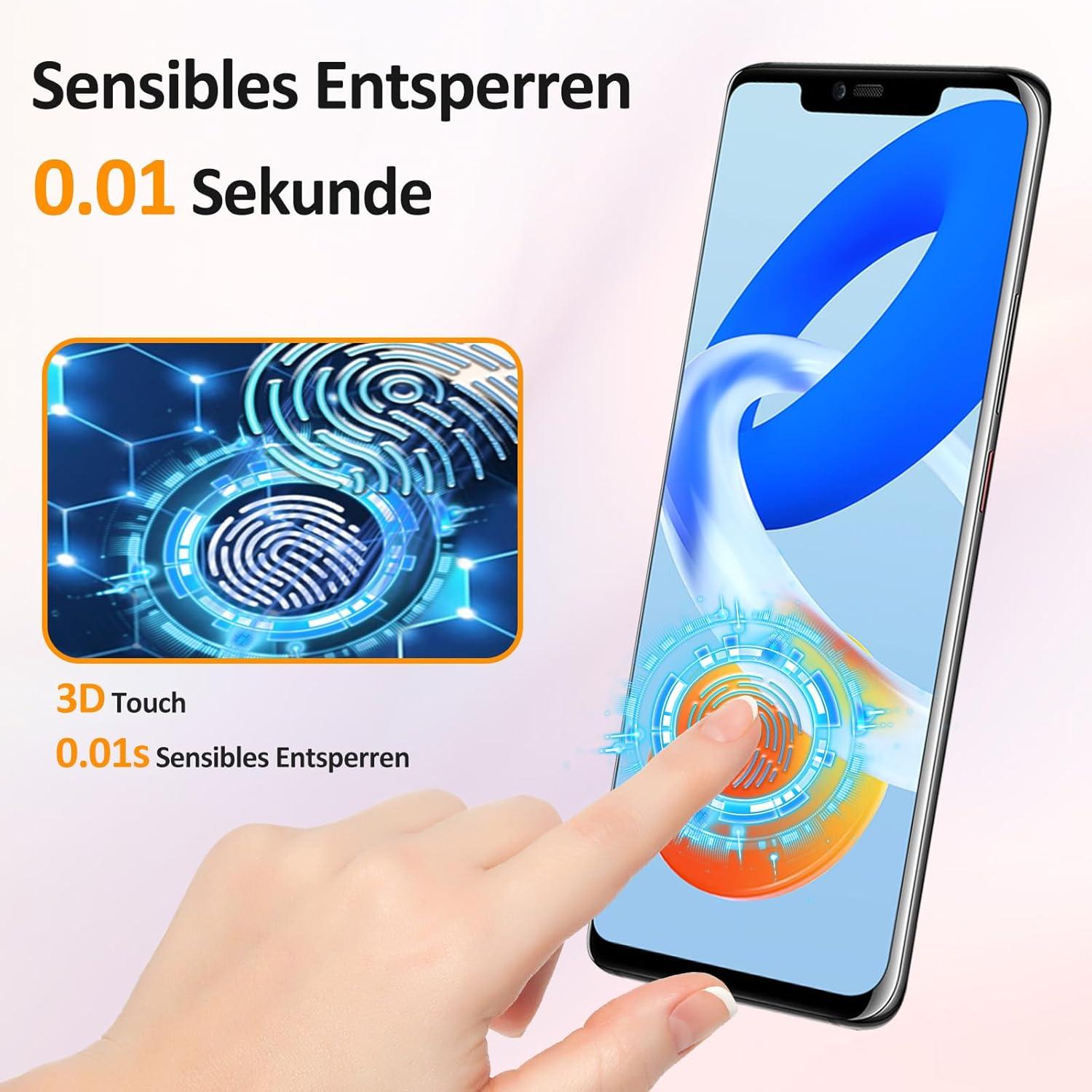 2x Panzerglas für Huawei Mate 20 Pro - 9H Schutzfolie, Fingerabdruck-ID, 99,99% HD-Klarheit