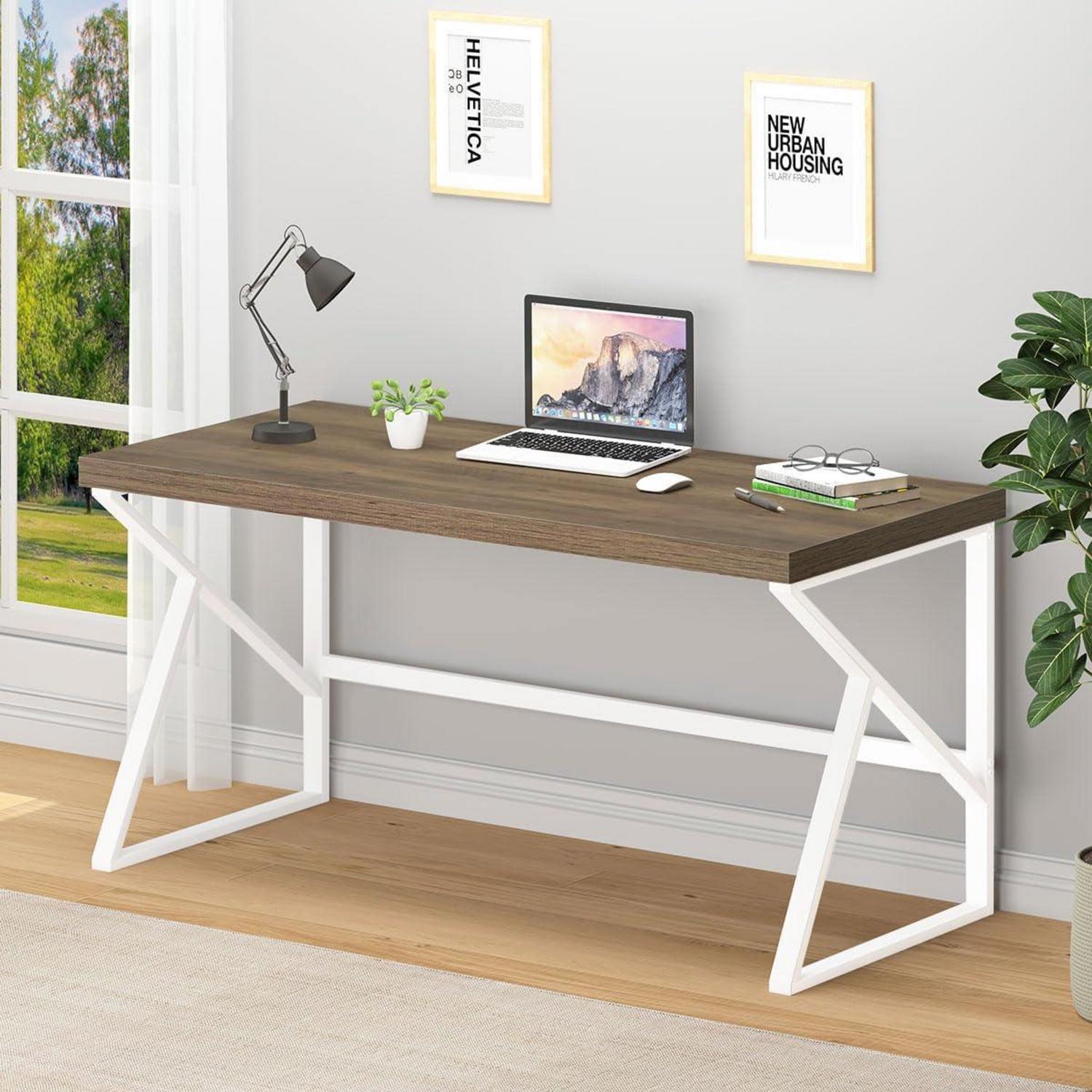 Schreibtisch Computertisch Modern Holz Tisch 140x60x75.5cm