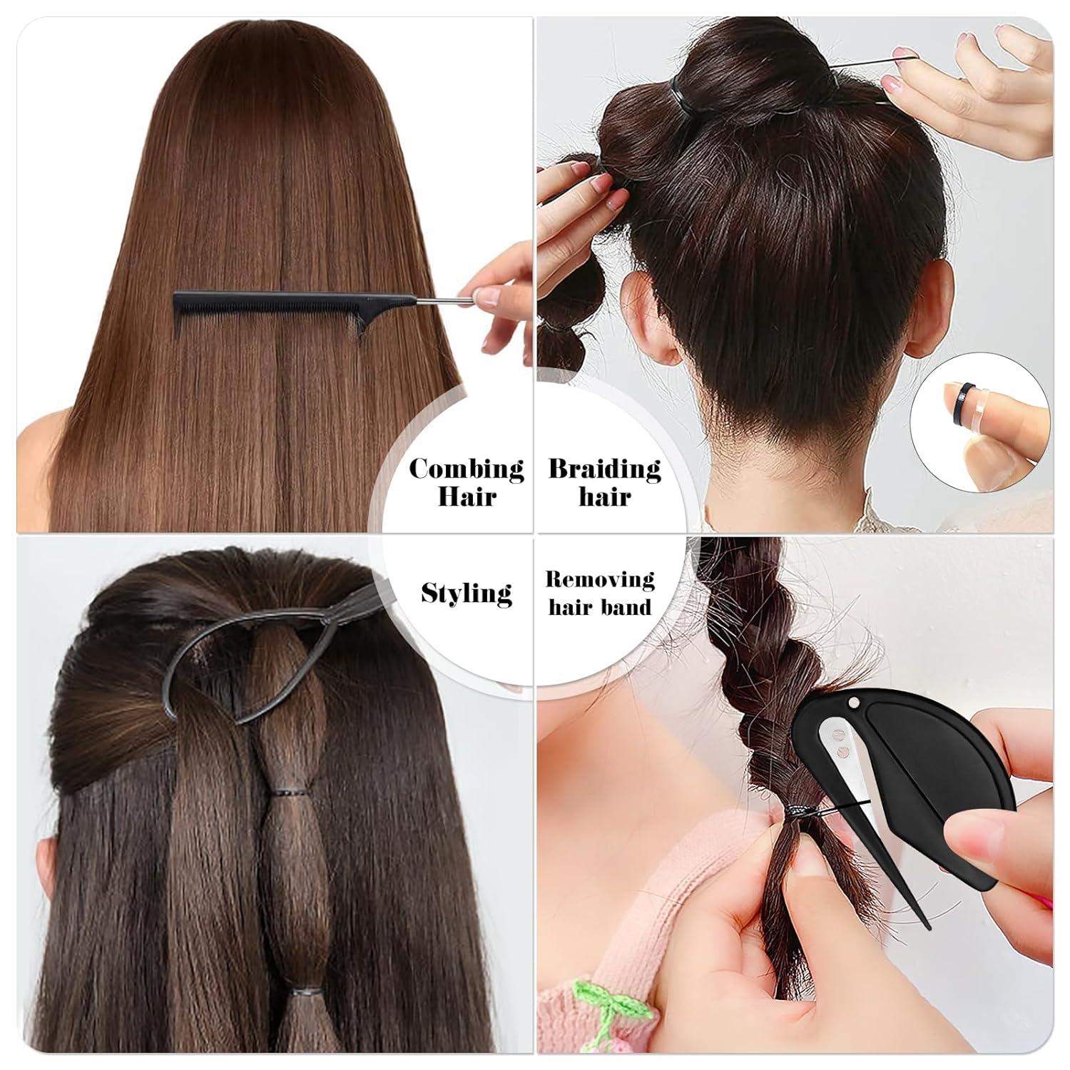 Mini Haargummis Set 2000 Stück inkl. Zubehör für Frisuren