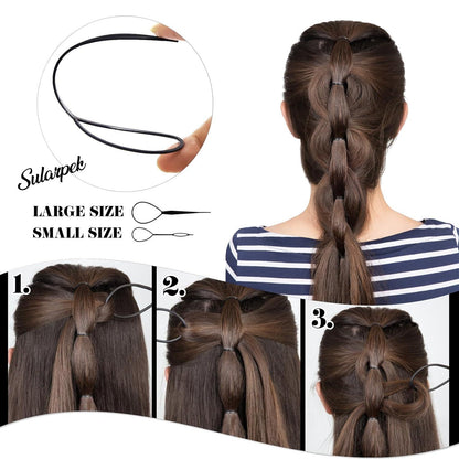2000 Mini Haargummis Set mit Zubehör für Kinderhaar