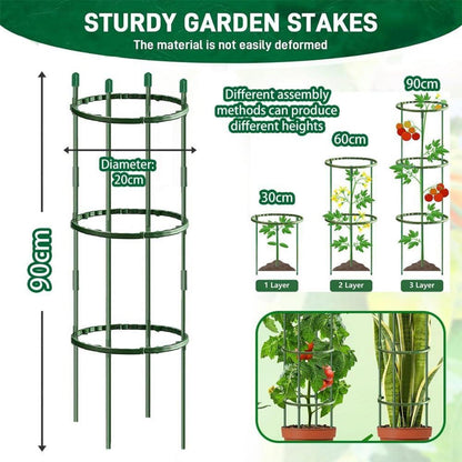 Tomaten Rankhilfe für Gartenpflanzen 141 PCS - Verstellbare Höhe