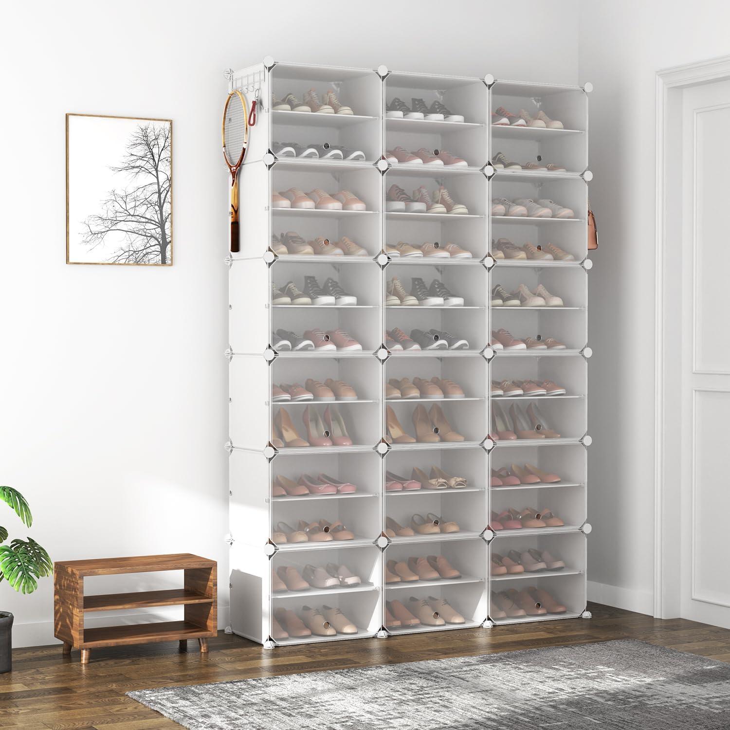 Vicye Schuhregal 12 Ebenen Schrank Hoch 72 Paar Schuhe