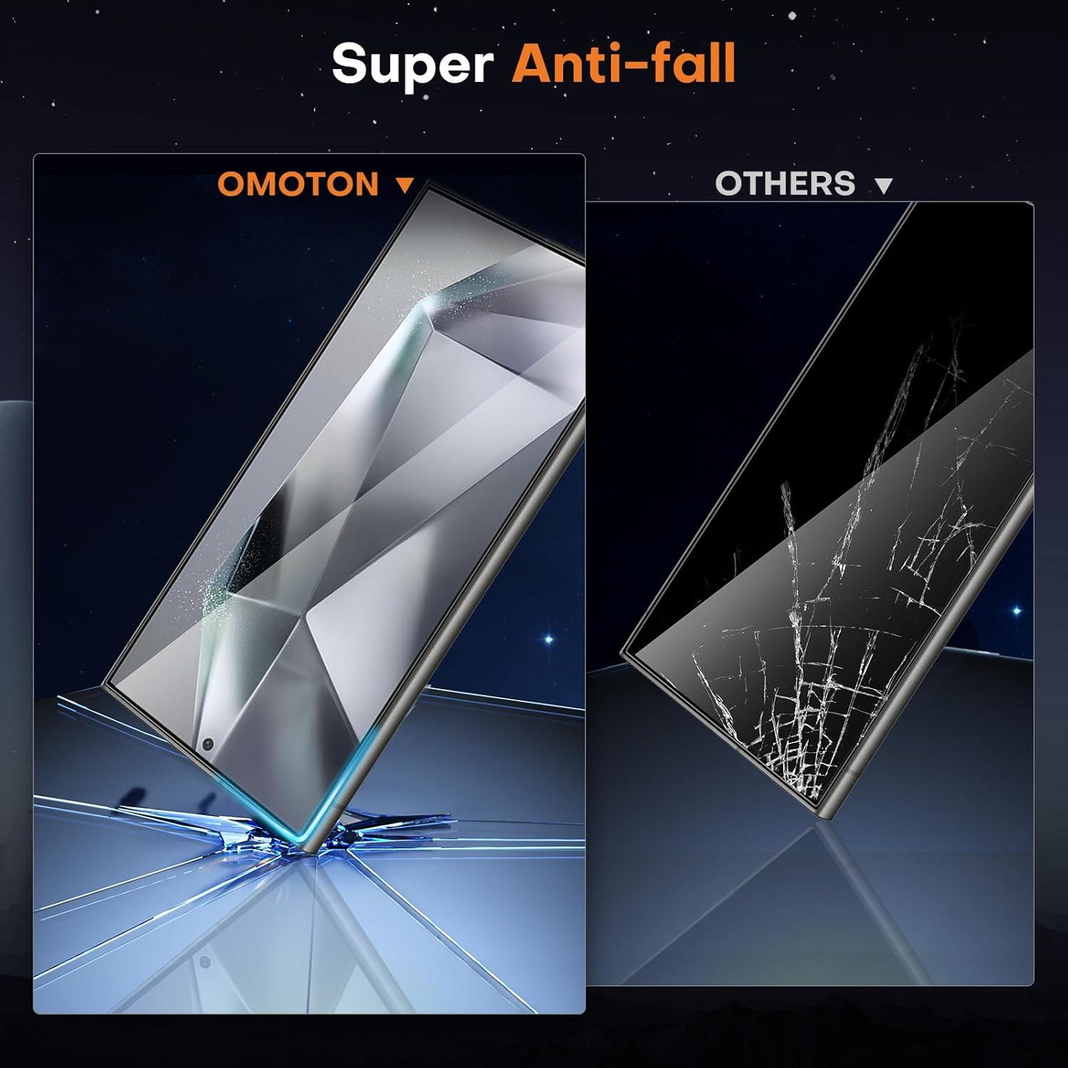 OMOTON Displayschutzfolie Samsung Galaxy S24 Ultra 2 Stück
