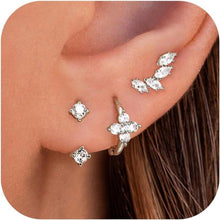 Ohrringe Silber 925 Set Zirkonia Schmetterling Piercings G:StyleG