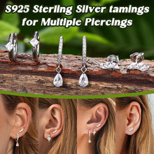 JeweBella 925 Silber Ohrringe Set Damen Mädchen Zirkonia
