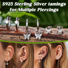 Ohrringe Set Silber 925 Damen Mädchen 14K Vergoldet Zirkonia