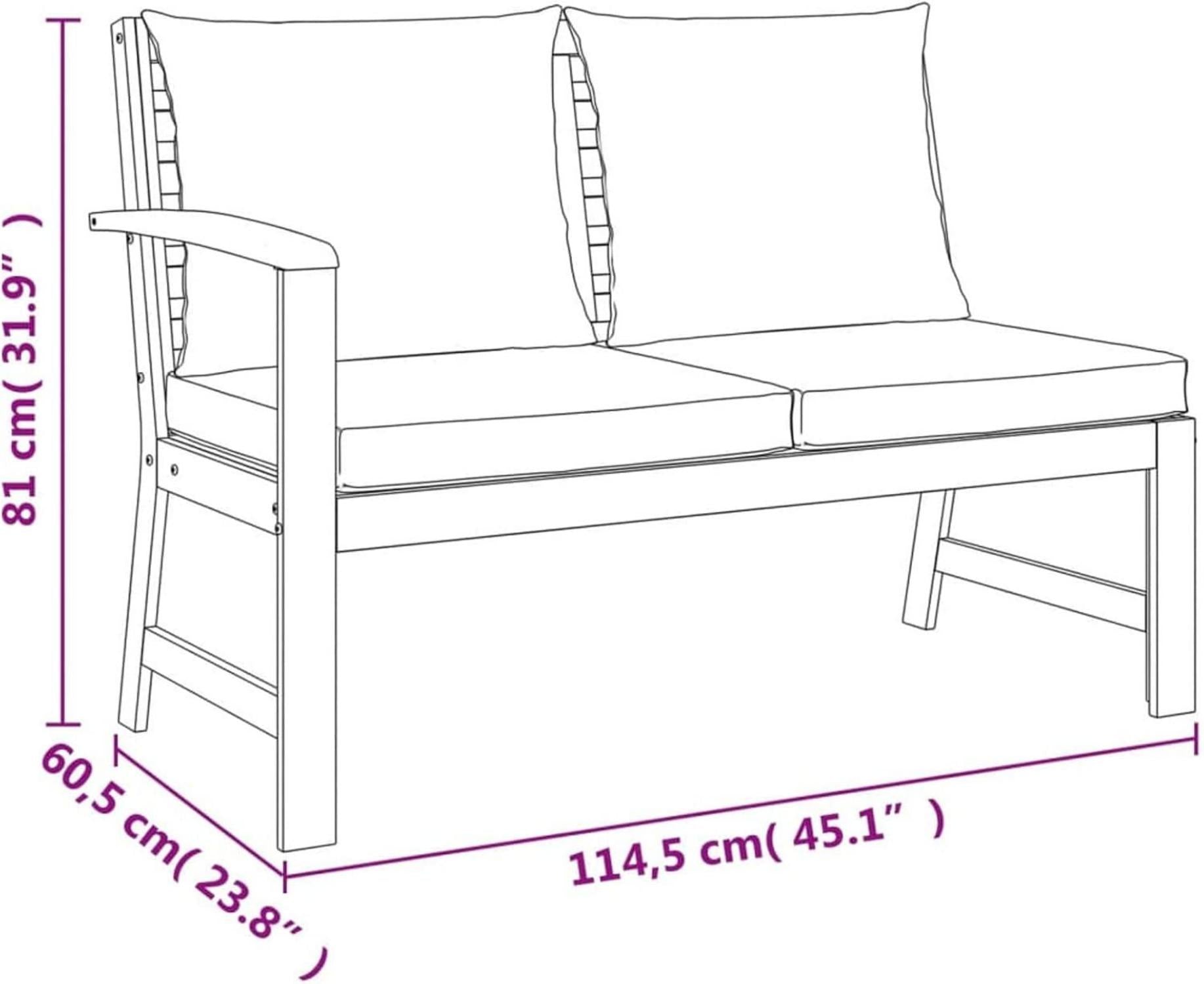 Gartenlounge Holz Ecklounge Sitzgruppe mit Esstisch Hocker Loungemöbel Set