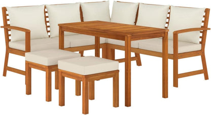 Gartenlounge Holz Ecklounge Sitzgruppe Esstisch Loungemöbel