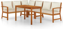 Festnight Holz Gartenlounge Ecklounge Sitzgruppe Set Outdoor