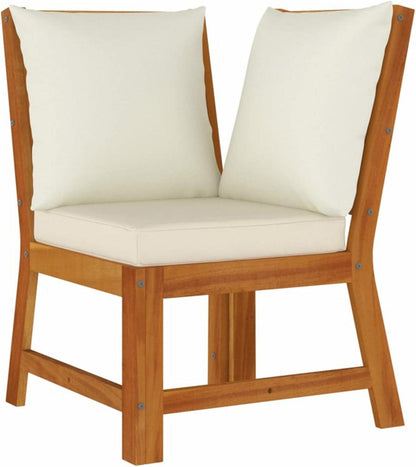 Gartenlounge Ecklounge Holz Sitzgruppe mit Esstisch Hocker Tisch