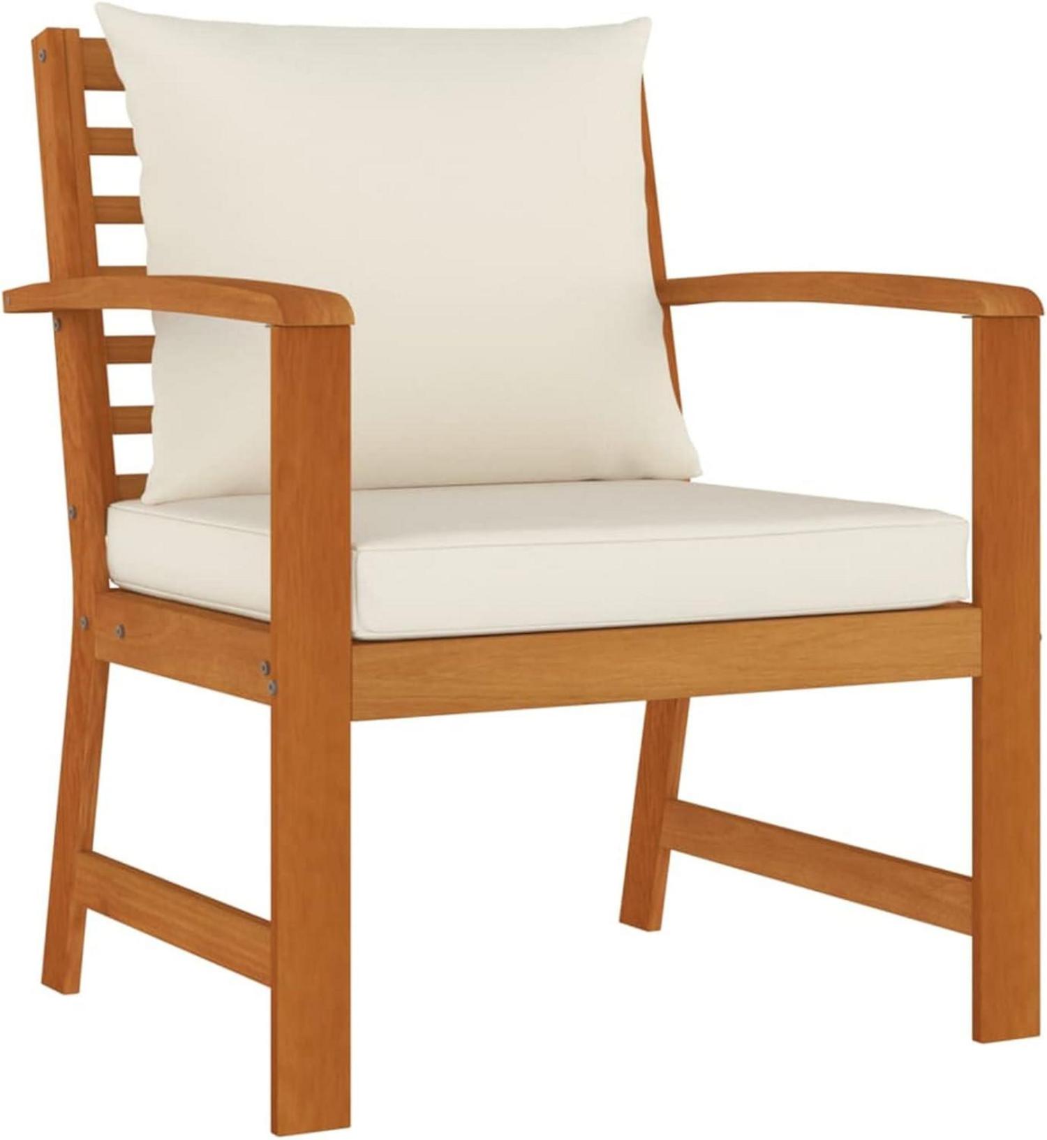 Festnight Balkon Lounge Set Holz 4 Personen Gartenmöbel Sofa Tisch
