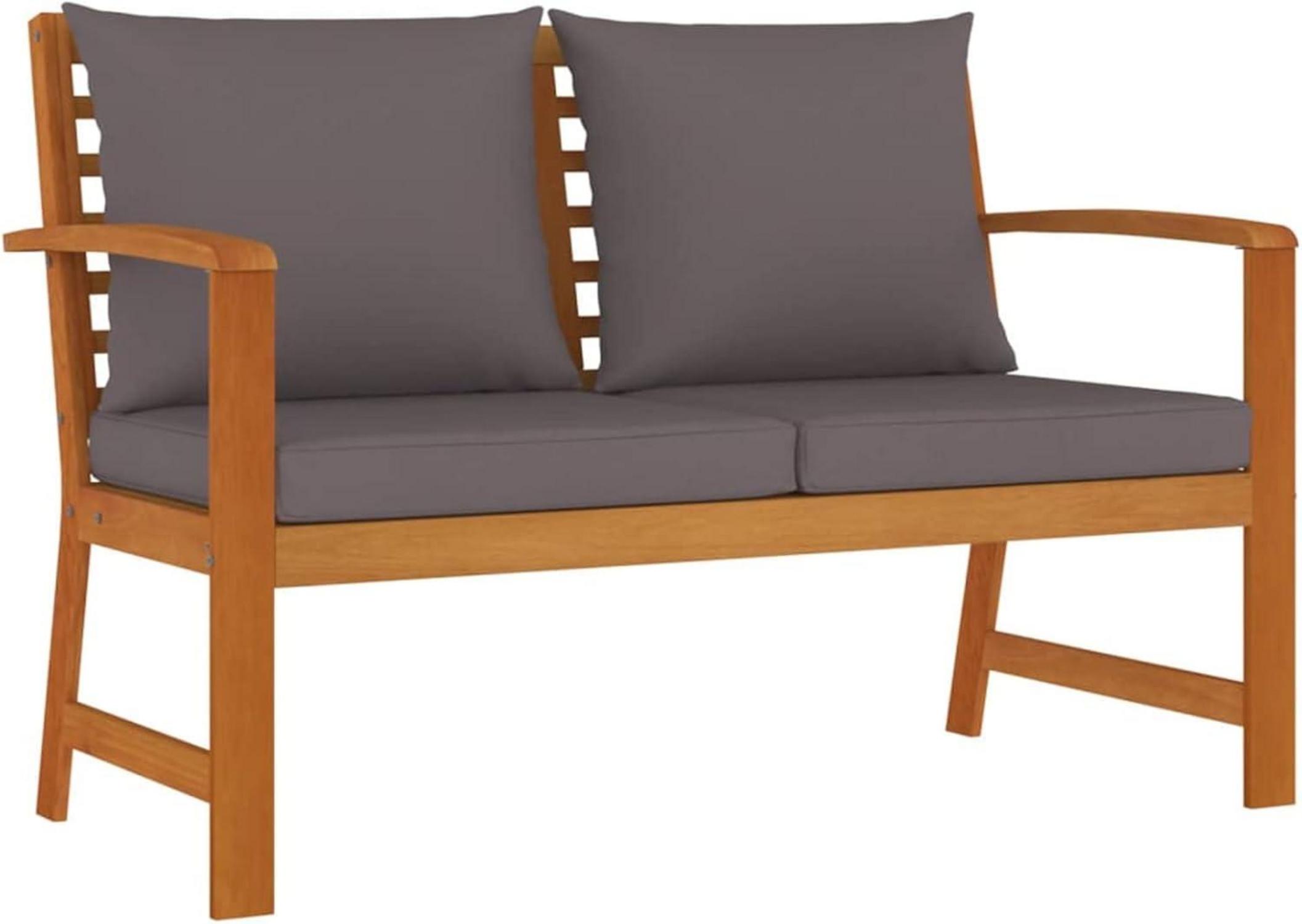 Festnight Balkon Lounge Holz 4 Personen Set mit Sofa und Tisch