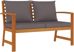 Festnight Balkon Lounge Holz 4 Personen Set mit Sofa und Tisch