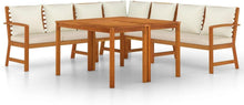 Gartenlounge Holz Ecklounge Sitzgruppe mit Esstisch