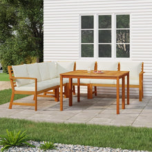 Festnight Gartenlounge Holz Ecklounge Sitzgruppe L-Form mit