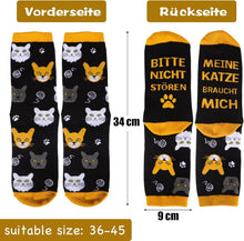 Katzenmotiv Socken Geschenk 36-45 lustige Spruch