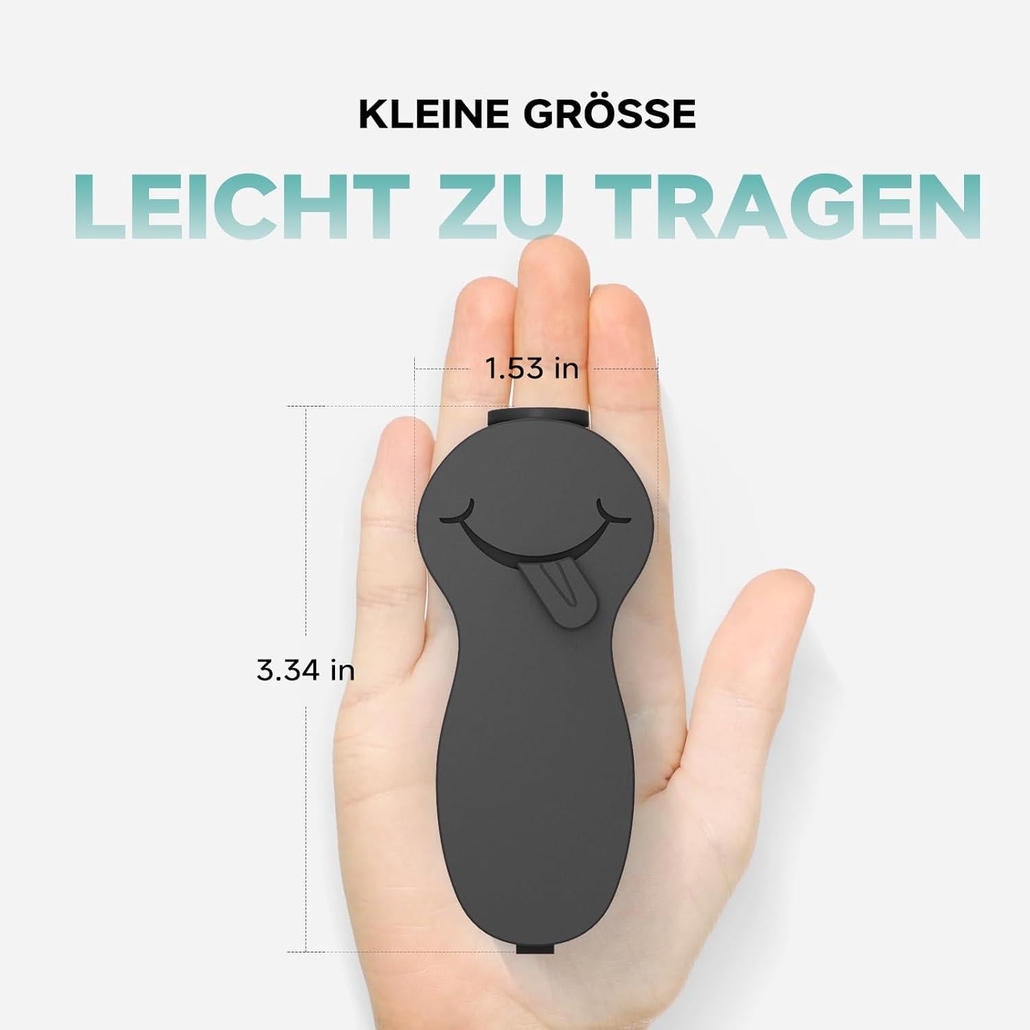 Zungenschaber mit Reiseetui Metall Tongue Scraper Cleaner Männer