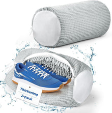 2er-Set Schuh-Wäschenetz mit Chenille-Reinigung, Sneaker Wäschesack