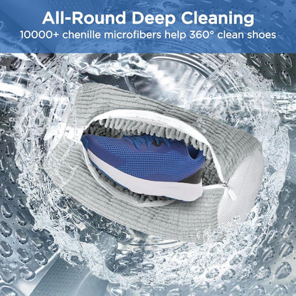 Wäschesack für Schuhe mit 360°-Chenille, 2er Set