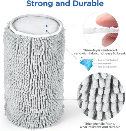 2er-Set Schuh-Wäschenetz mit Chenille-Reinigung, Sneaker Wäschesack