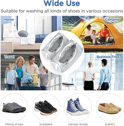 Wäschesack für Schuhe mit 360°-Chenille