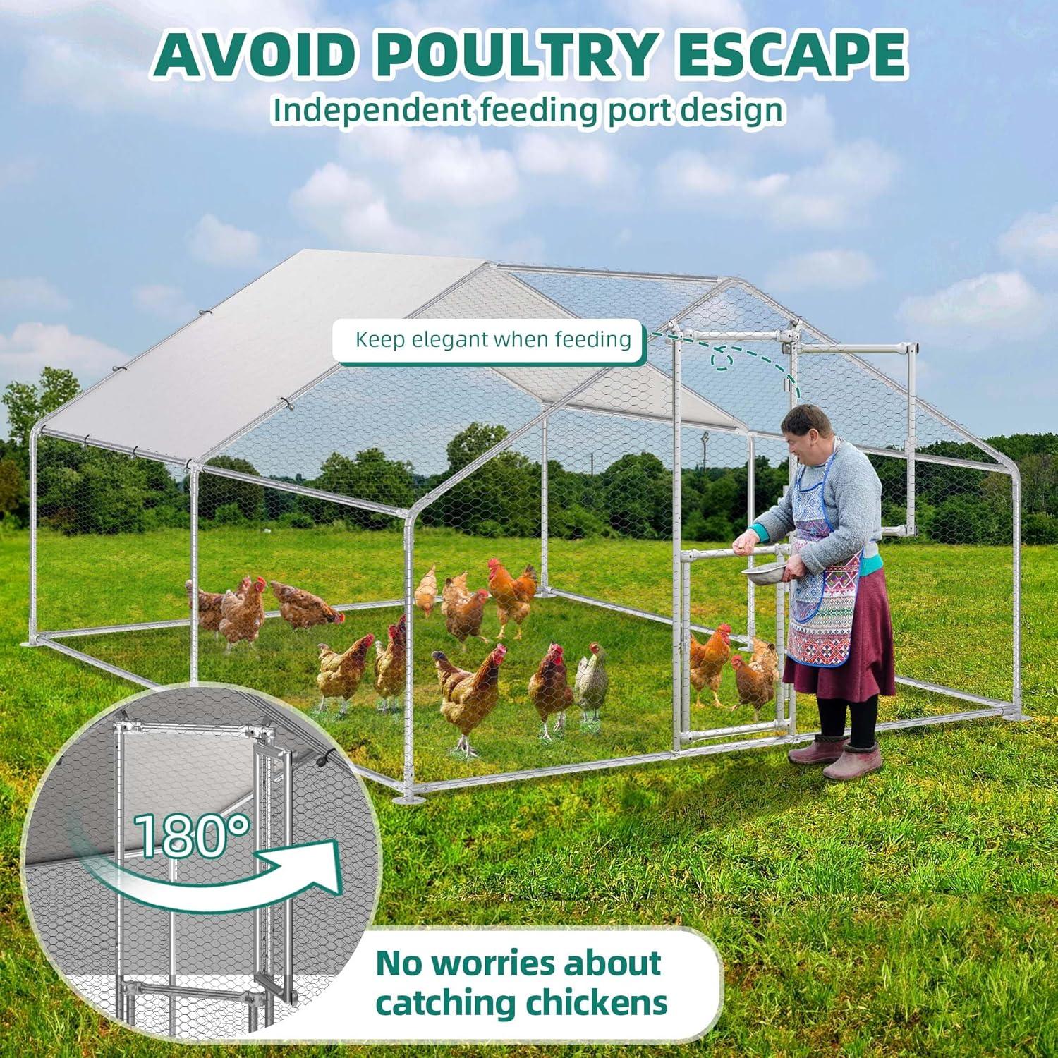 Hühnerstall mit Schloss für Hühner Hasen Kaninchen