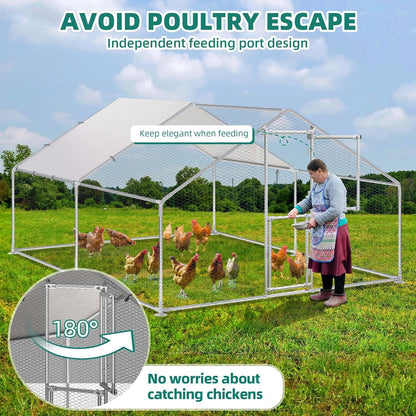 Hühnerstall mit Schloss für Hühner Hasen Kaninchen