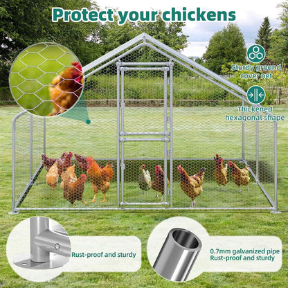 YITAHOME Hühnerstall Freilaufgehege Hühnerhaus mit Schloss und