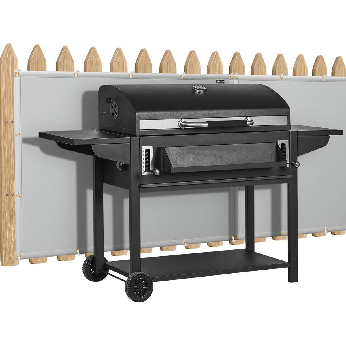 Hitzeschild für Wand hinter Grill 3x90cm Grau