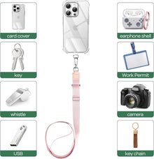 Handykette Universal 2 Stück Schwarz Rosa Smartphone