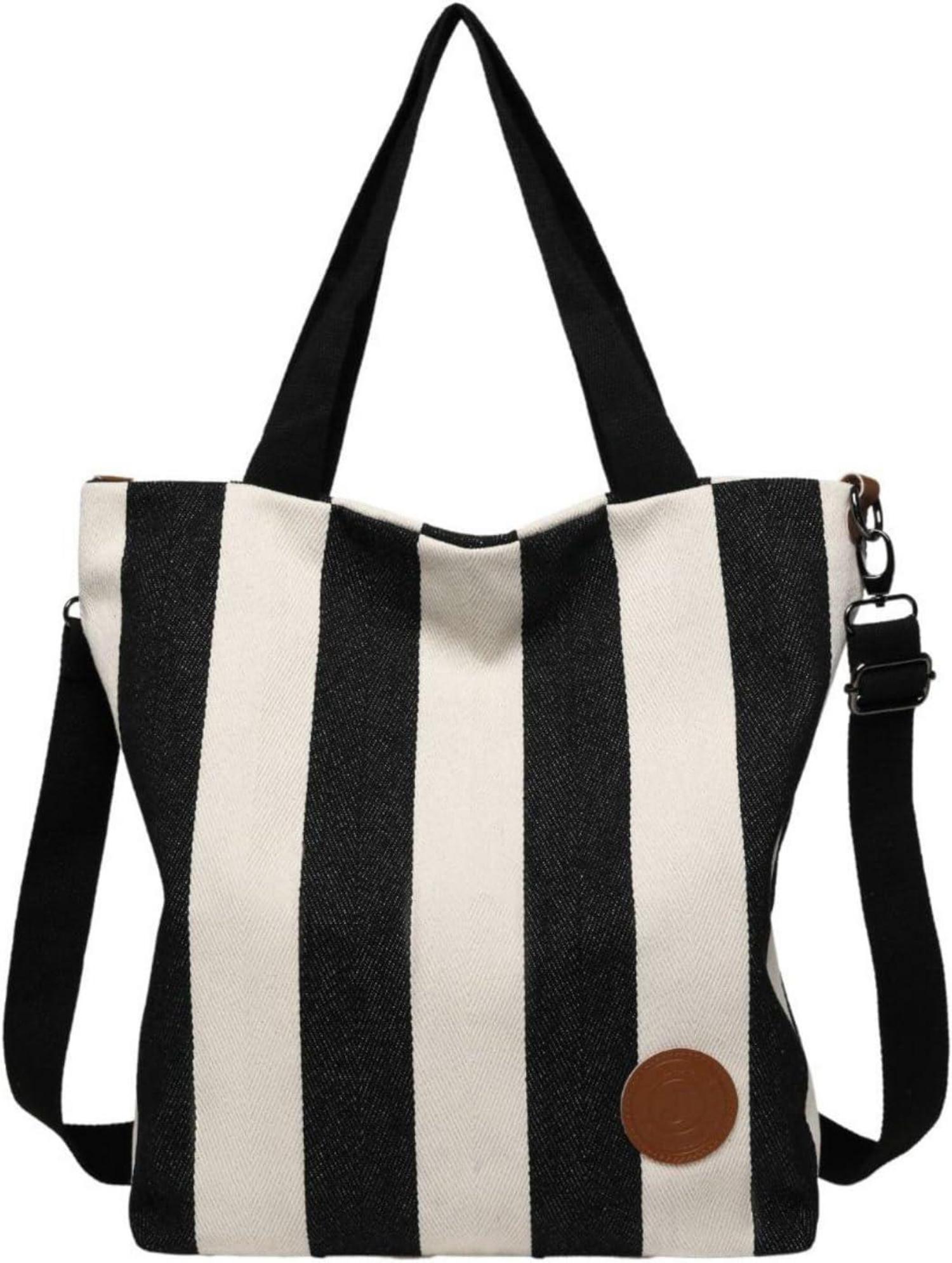 Große Damen Canvas Handtasche Schultertasche Multifunktional